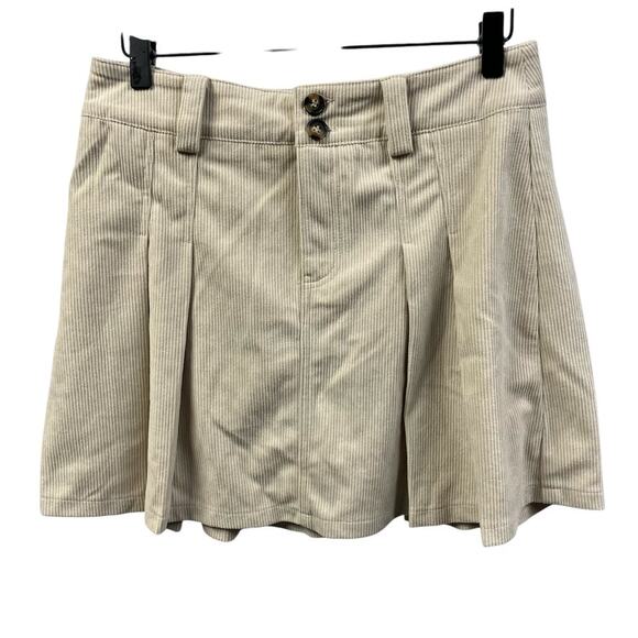 Love Riche Corduroy Pleated Mini Skirt Womens Small Preppy School Spring College - Picture 1 of 12